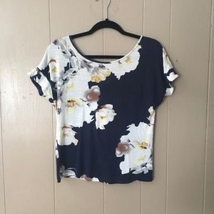 Deletta Anthropologie Flower Blouse